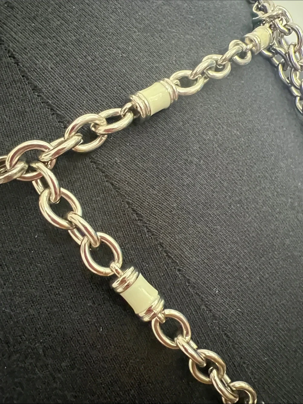 Liz Claiborne silver Chain Drop Waist Belt
